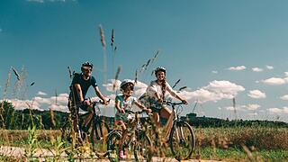 Ausgedehnte Radtouren durch Wald und Wiesen im Oberen Maintal