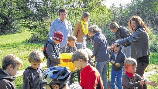 Den Apfelsaft selbst gepresst