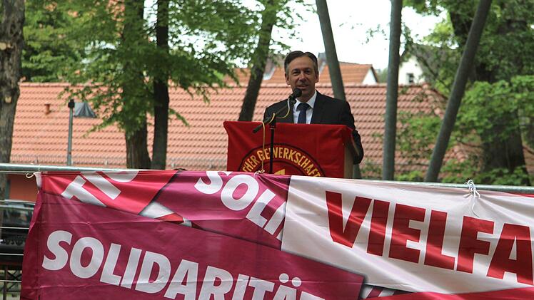 Landrat Alexander Tritthart berichtet aus dem Landkreis.Richard Sänger