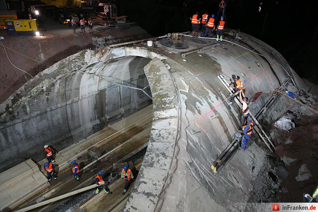 Br&uuml;ckenabriss in Kronach