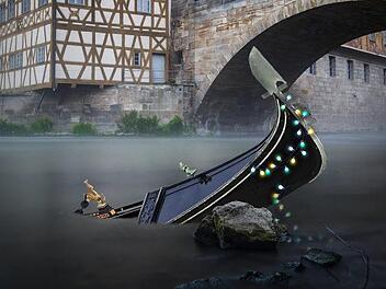 Spülen die Auflagen der Stadtverwaltung das Fest den Kanal hinunter, das  zwischen Nonnenbrücke und Geyerswörth-Steg stattfindet? Fotos: Belichtungsquartier, Franz Gerhard/Adobe Stock Montage: Micho Haller