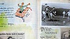 Mit dieser Doppelseite hatte Vereinschronist Max Hoffmann die Meisterschaft festgehalten.