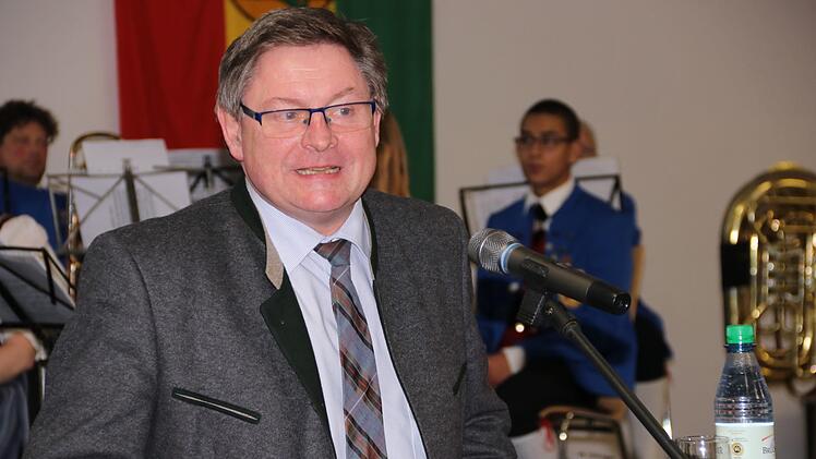 Festredner beim Neujahrsempfang der Stadt Ebern war Staatssekretär Gerhard Eck.