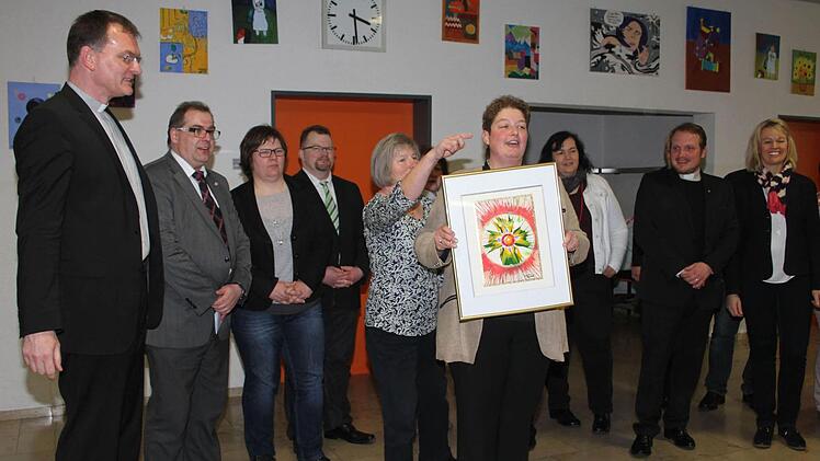 Pfarrerin Klinger bei der Verabschiedung