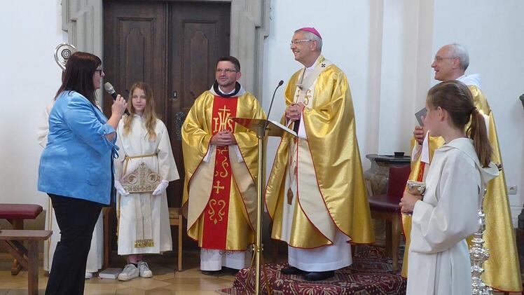 Während der Messe in der Basilika Gößweinstein  Foto: Thomas Weichert