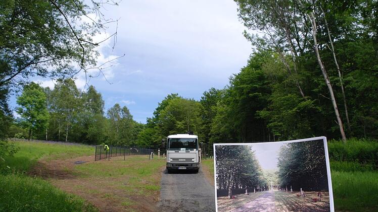 Wegen der unvorhergesehenen Arbeiten am Fundament der Kapelle rechnet das Staatliche Bauamt Schweinfurt mit einer zweiwöchigen Verzögerung. Bis zum großen Fest am Samstag, 24. Juni, beim "Werberger Treffen", soll alles fertig sein. Foto: Stephanie Elm