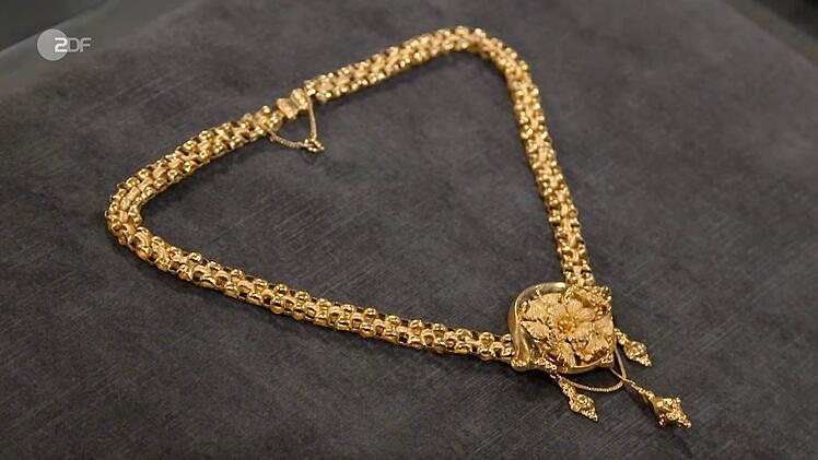 Wendela Horz datierte ein 750er-Goldcollier aus Schlesien um 1840.