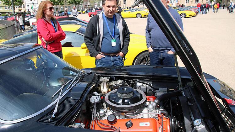 Impressionen vom Corvette-Treffen auf dem Coburger SchlossplatzFoto: Jochen Berger