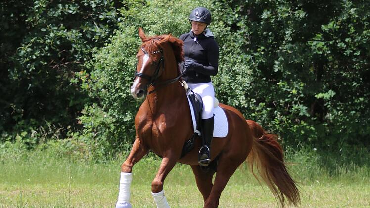 Kerstin Daigfuß auf Samba de Roseo    Foto: privat