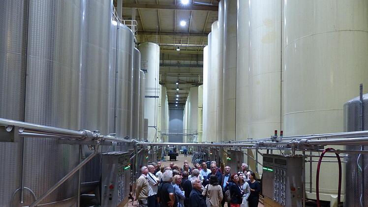 Die größte Winzergenossenschaft Europas befindet sich Breisach. Die Lagerkapazität dieses "Kellers" beträgt 100 Millionen Liter. Sie hat auch Platz genug für den vermutlich sehr guten Jahrgang 2018. Hauptabnehmer sind Lebensmittelhandel und Discounter. Foto: Edgar Bartl