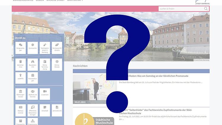 Bamberg: Stadt will Homepage optimieren - W&uuml;nsche und Anregungen der B&uuml;rger*innen gefragt