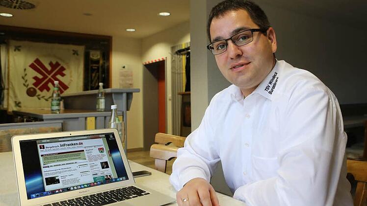 Daniel Klitzke ist Vorsitzender des TSV. Er hat den Verein auf der Gemeindeseite burgebrach.infranken.de angelegt. Foto: Barbara Herbst