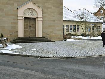 Dorfplatz Seubrigshausen: Der erste Konzeptentwurf zur Umgestaltung ist in mehrere Abschnitte eingeteilt. Foto: Björn Hein