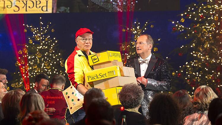 Mit ihren Sketchen sorgen die Kabarettisten Martin Rassau und Volker Heissmann auch bei der Spenden-Gala 2025 wieder für viel Spaß.
