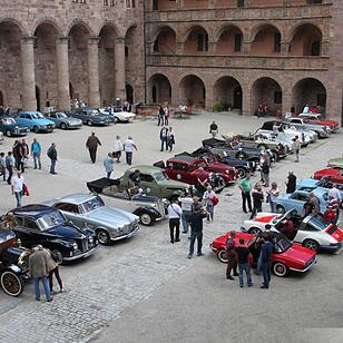 Oldtimertreffen auf der Kulmbacher Plassenburg