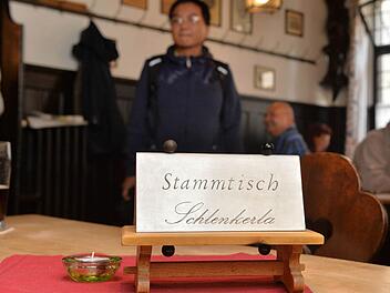 Reserviert für den Stammtisch des Schlenkerla  
