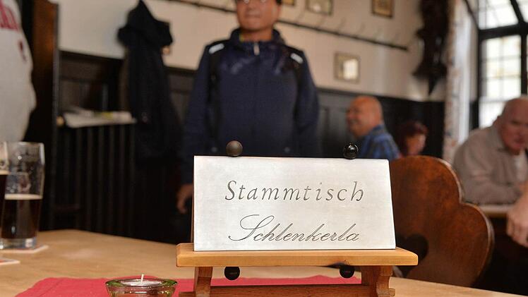 Reserviert für den Stammtisch des Schlenkerla  