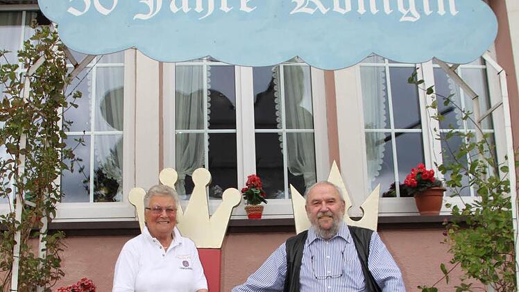 Für diese Frau blieb Paul Zaps für immer in Bad Brückenau: Die Wirtin des Deutschen Hauses Anneliese König hatte es ihm angetan. Foto: Ulrike Müller