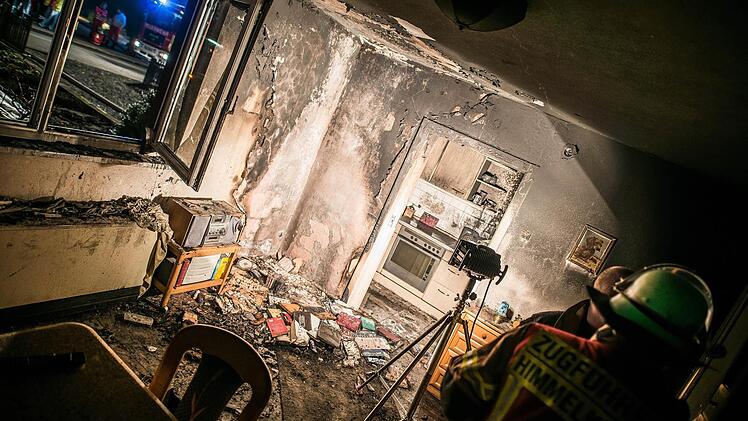Der Wohnraum und die Küche waren völlig verwüstet.  Foto: Alexander Muck