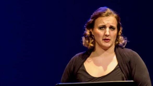 Impressionen vom Liederabend in der Coburger Reithalle: Kora Pacelic.Foto: Jochen Berger