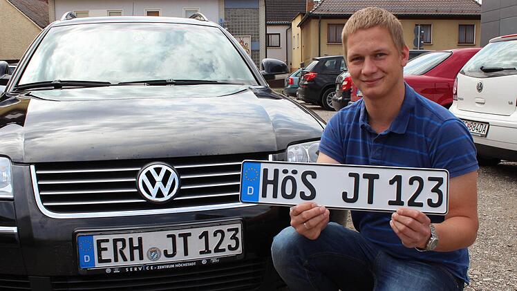 Jochen Tohol und sein schon mal prophylaktisch geprägtes Kennzeichen  Foto: Archiv, Andreas Dorsch