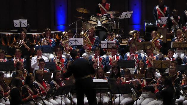 "Kulturerbe-Musik" war das Motto des Abends mit dem Jugendmusikkorps. Zu hören war  sinfonische Blasmusik. Foto: Thomas Ahnert