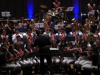 "Kulturerbe-Musik" war das Motto des Abends mit dem Jugendmusikkorps. Zu hören war  sinfonische Blasmusik. Foto: Thomas Ahnert
