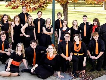Der Wartburg Universitätschor aus Iowa singt am Mittwochabend in der Michaeliskirche in Ludwigsstadt.  Foto: PR