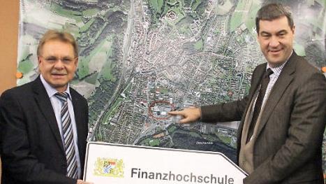 Der damalige Finanzminister Markus Söder stellte das Projekt "Finanzhochschule" vor (2014). Foto: Friedwald Schedel