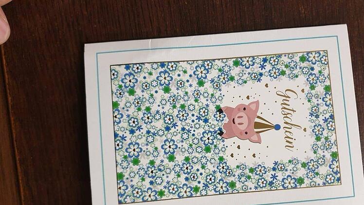 Diese Karte lag dem Drohbrief bei. Foto: Islamisch-Türkische Gemeinde Ditib