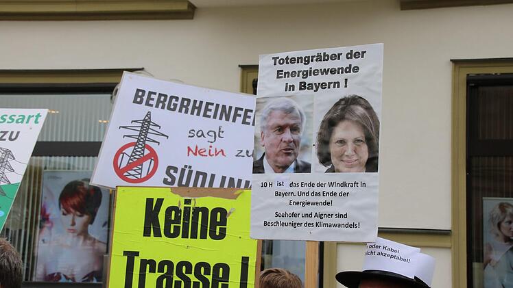 Eindrücke von der Anti-Südlink-Demo. Foto: Ralf Ruppert