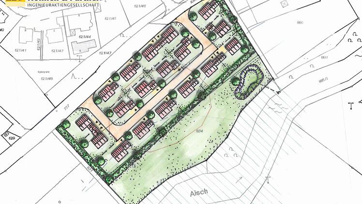 Der Entwurf von Höhnen & Partner für das neue Baugebiet Boint in Hallerndorf