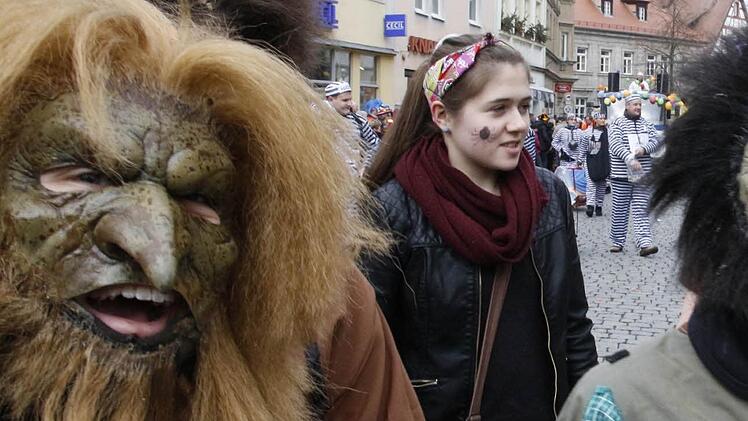 Beim Forchheimer Faschingszug ging es mitunter richtig tierisch zu.