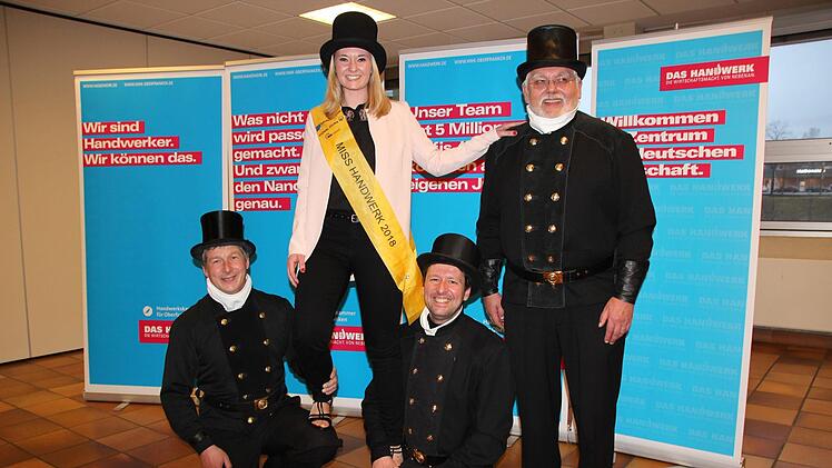 Empfang in Coburg für die "Miss Handwerk" Ramona BrehmOliver Schmidt