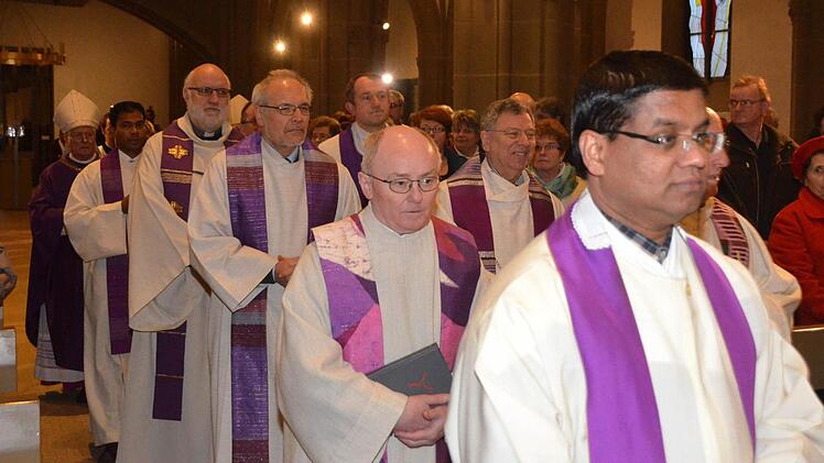 Besuch des Bischofs in Bad Kissingen. Foto: Peter Rauch