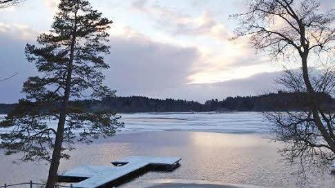 Abendstimmung im Winter.