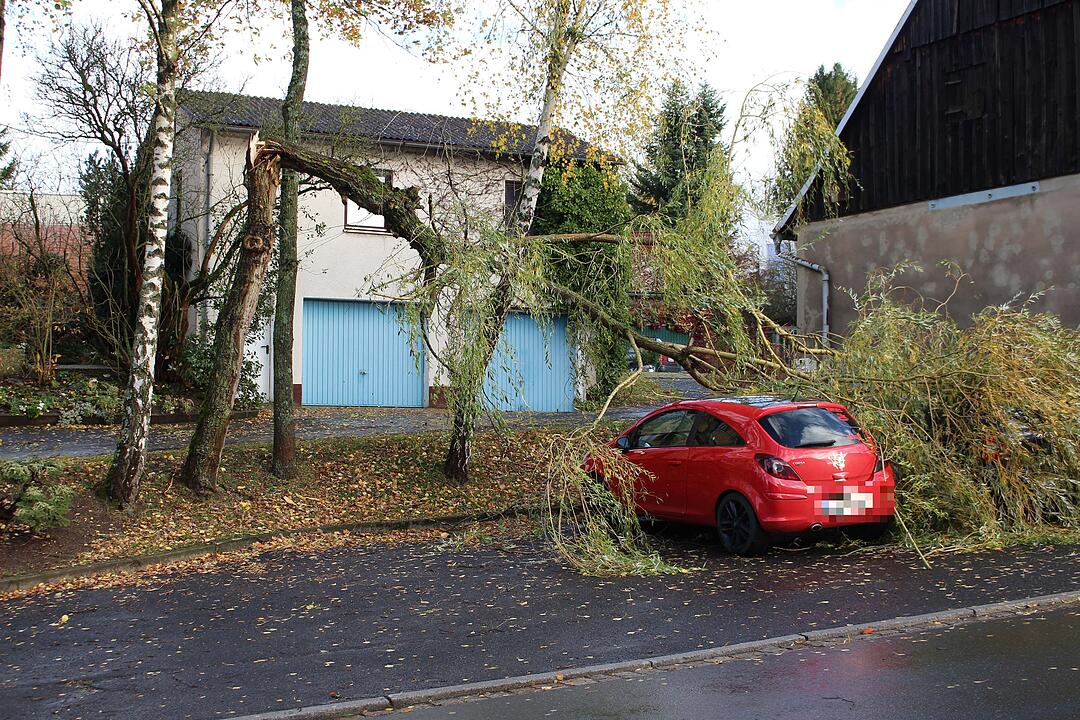 Sturmschäden überall in Franken