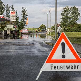 Hochwasser in Untersteinbach