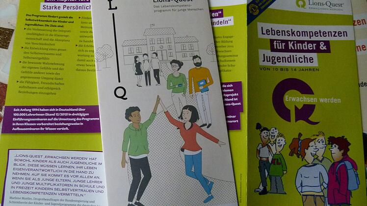 Kinder und Jugendliche müssen lernen, sich selbst als soziale Wesen zu begreifen, mit schwierigen Situationen umzugehen und ihr Umfeld mitzugestalten. Lions-Quest (hier der Flyer) will dabei helfen. Foto: mkh