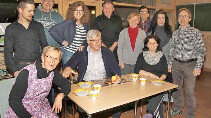 Die Laune der Schauspieler ist auch bei den Proben bestens. Foto: Richard Sänger