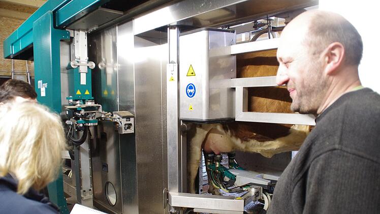 Der Melkroboter. Foto: Marco Meißner