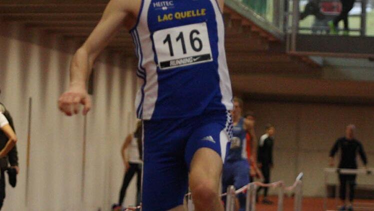 Dimitri Antonov (Bad Kissingen / LAC Quelle Fürth) holte in Fürth U-20-Gold im Dreisprung.