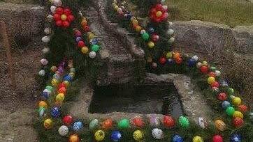 Osterbrunnen in Ebersbach Foto: Theresia Müller