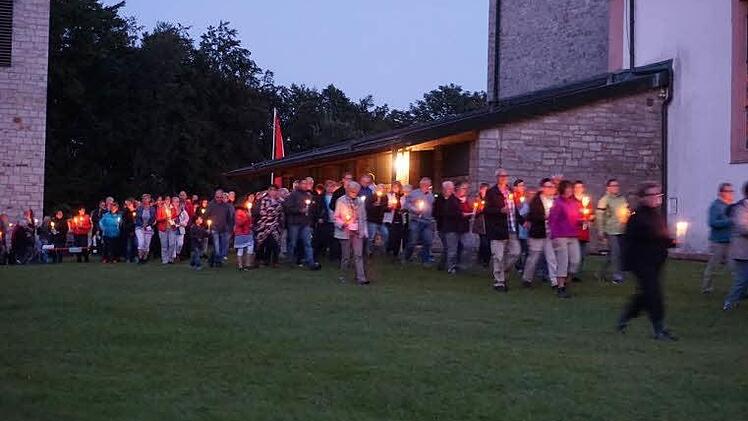 Eindrücke vom Vorabend des Hauptwallfahrtsfestes auf dem Maria Ehrenberg. Foto: Marion Eckert