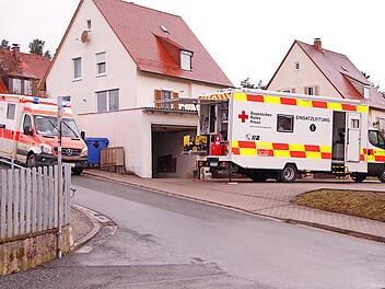 Garage gerät in Brand