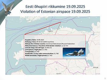 Spannungen im Luftraum über dem Baltikum