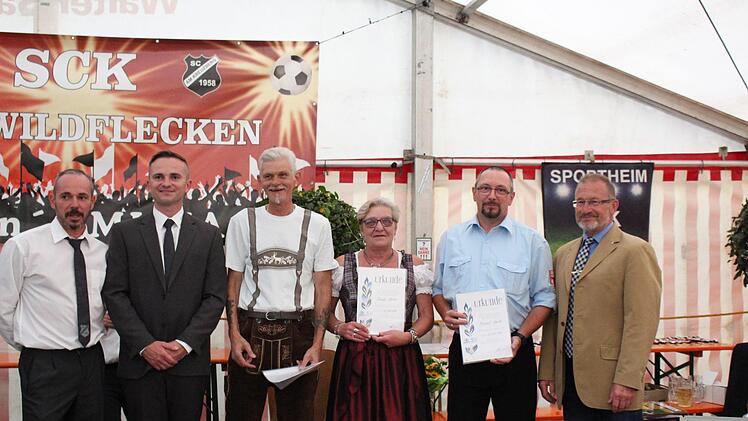 Ehrungen beim Kommersabend des SCK Oberwildflecken. Foto: Sebastian Schmitt