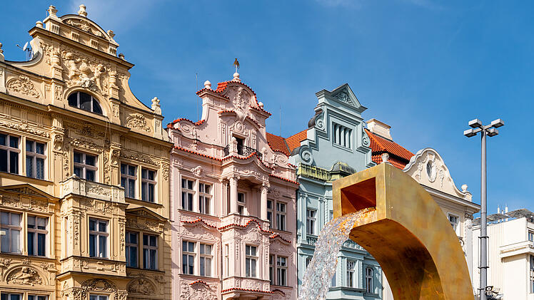 Cityscape Pilsen, Czech republic. Altstadt von Pilsen, Tschechien