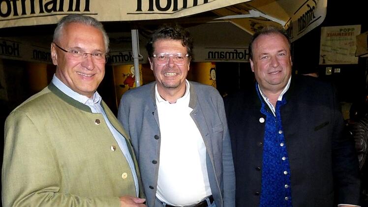 Joachim Herrmann mit Alfons Brandl und Walter Nussel
