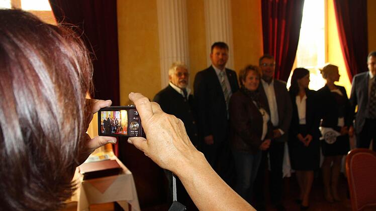 Jede Menge Fotografen waren mit auf der Fahrt.